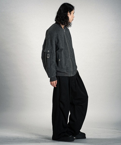 セール】【NO ID.】Uneven Print Big MA-1 Blouson / アンイーブン