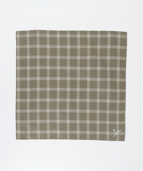 green label relaxing(グリーンレーベルリラクシング)の「GLR ファイン エンブロイダリー 刺しゅう ハンカチ(ハンカチ/ハンドタオル・メンズ・グレー系/ワイン/ベージュ/ネイビー/その他1/ダークグレー・FREE)」の7枚目の写真