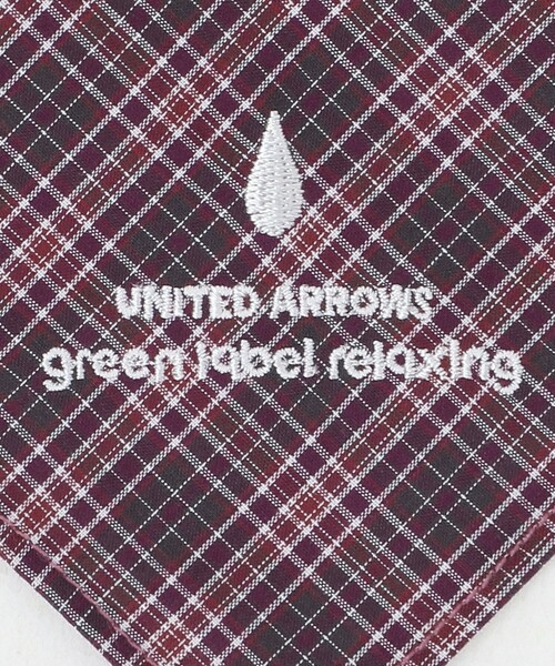 green label relaxing(グリーンレーベルリラクシング)の「GLR ファイン エンブロイダリー 刺しゅう ハンカチ(ハンカチ/ハンドタオル・メンズ・グレー系/ワイン/ベージュ/ネイビー/その他1/ダークグレー・FREE)」の13枚目の写真