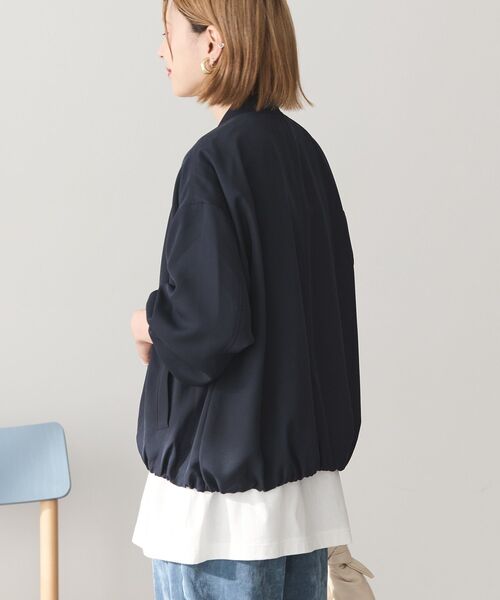 AMERICAN HOLIC(アメリカンホリック)の「ドレープギャザーブルゾン(ブルゾン・レディース・カーキ/ネイビー・L/M)」の5枚目の写真