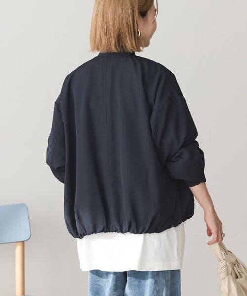 AMERICAN HOLIC(アメリカンホリック)の「ドレープギャザーブルゾン(ブルゾン・レディース・カーキ/ネイビー・L/M)」の6枚目の写真