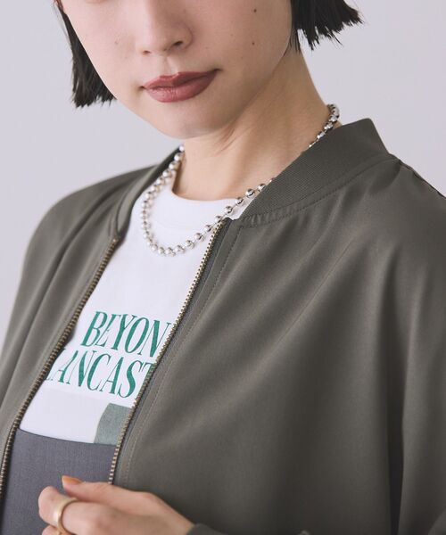 AMERICAN HOLIC(アメリカンホリック)の「ドレープギャザーブルゾン(ブルゾン・レディース・カーキ/ネイビー・L/M)」の16枚目の写真