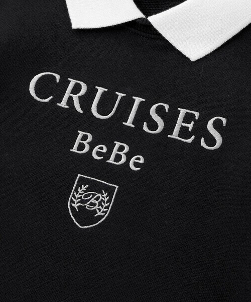 BeBe(ベベ)の「CRUISESロゴ刺しゅう襟付きトレーナー(100~150cm)(スウェット・キッズ・ブラック/グレー・130cm/120cm/100cm/110cm/140cm/150cm)」の13枚目の写真