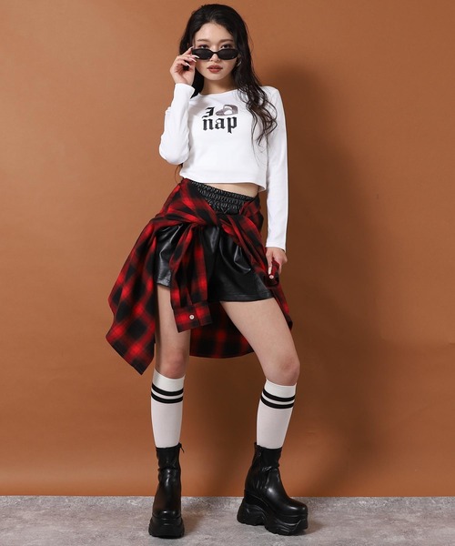 ANAP(アナップ)の「I LOVE anap ラインストーン プリント ロンT(Tシャツ/カットソー・レディース・ホワイト/ピンク/ブラック・F)」の7枚目の写真
