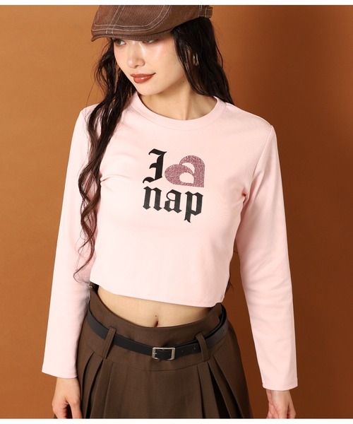ANAP(アナップ)の「I LOVE anap ラインストーン プリント ロンT(Tシャツ/カットソー・レディース・ホワイト/ピンク/ブラック・F)」の16枚目の写真