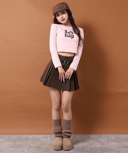 ANAP(アナップ)の「I LOVE anap ラインストーン プリント ロンT(Tシャツ/カットソー・レディース・ホワイト/ピンク/ブラック・F)」の19枚目の写真