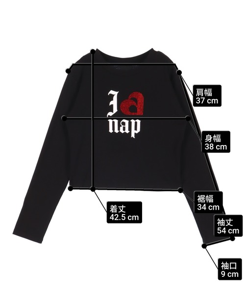 ANAP(アナップ)の「I LOVE anap ラインストーン プリント ロンT(Tシャツ/カットソー・レディース・ホワイト/ピンク/ブラック・F)」の22枚目の写真