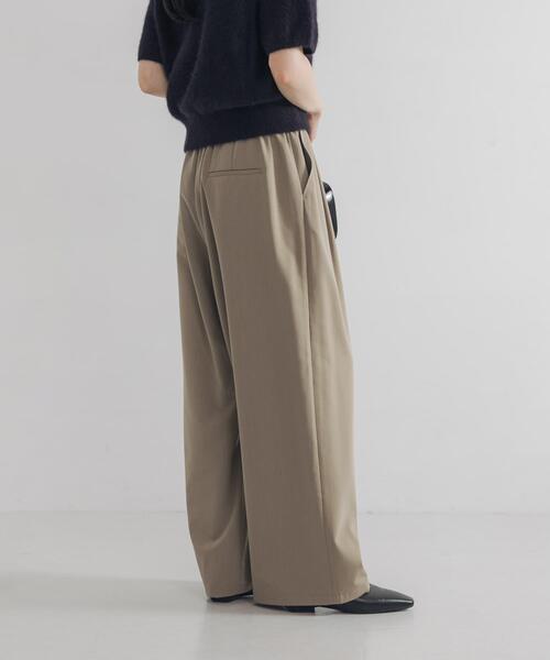 セール】『3サイズ展開』『イージーケア』 ウール混タックギャザー