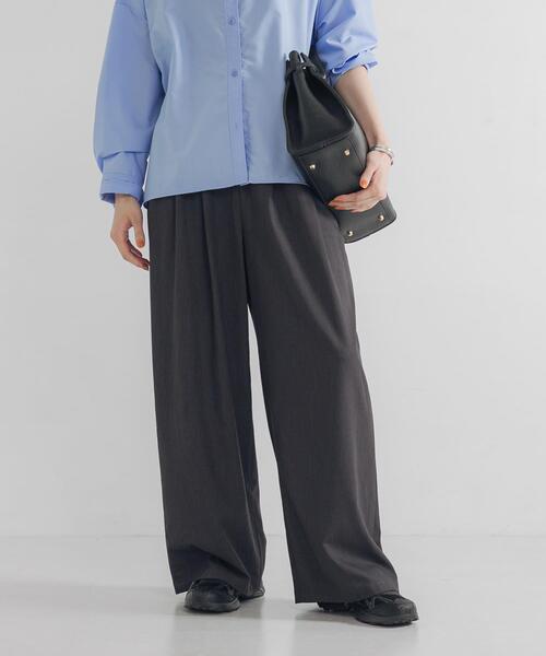 URBAN RESEARCH(アーバンリサーチ)の「『3サイズ展開』『イージーケア』 ウール混タックギャザーストレートパンツ(その他パンツ・レディース・ブラック/チャコールグレー/ベージュ/その他2/その他1・36/40/38)」の9枚目の写真