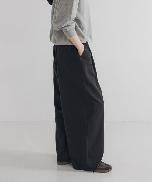 セール】『3サイズ展開』『イージーケア』 ウール混タックギャザー