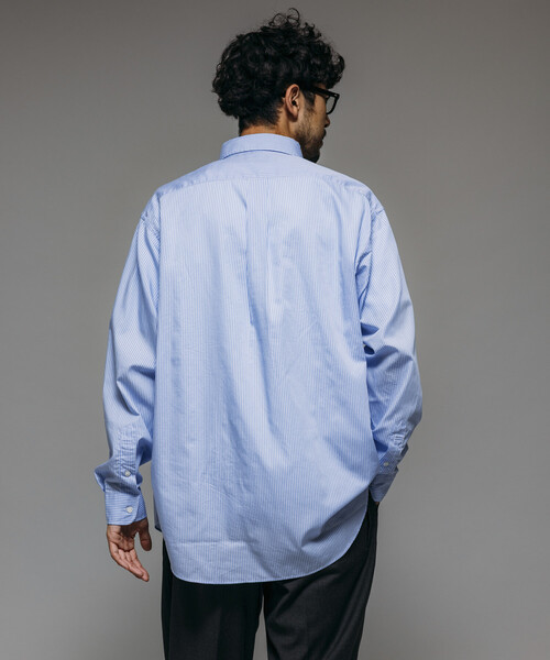 FREAK'S STORE(フリークスストア)の「100双 ブロード ボタンダウンシャツ(シャツ/ブラウス・メンズ・ライトグレー/サックスブルー/その他13・MEDIUM/LARGE)」の20枚目の写真