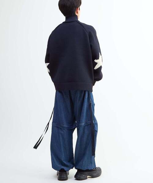 CONVERSE TOKYO(コンバーストウキョウ)の「STAR★ FRINGE COWICHAN CARDIGAN(ニット/セーター・レディース・ネイビー/アイボリー/サックスブルー/ブラック・SMALL/MEDIUM)」の9枚目の写真