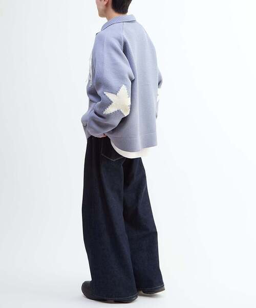 CONVERSE TOKYO(コンバーストウキョウ)の「STAR★ FRINGE COWICHAN CARDIGAN(ニット/セーター・レディース・ネイビー/アイボリー/サックスブルー/ブラック・SMALL/MEDIUM)」の14枚目の写真