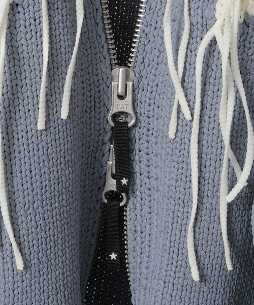 CONVERSE TOKYO(コンバーストウキョウ)の「STAR★ FRINGE COWICHAN CARDIGAN(ニット/セーター・レディース・ネイビー/アイボリー/サックスブルー/ブラック・SMALL/MEDIUM)」の19枚目の写真