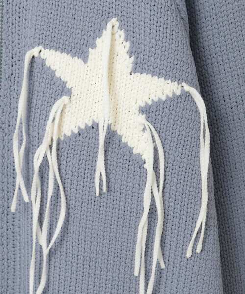CONVERSE TOKYO(コンバーストウキョウ)の「STAR★ FRINGE COWICHAN CARDIGAN(ニット/セーター・レディース・ネイビー/アイボリー/サックスブルー/ブラック・SMALL/MEDIUM)」の20枚目の写真
