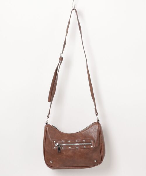 frunco(フランコ)の「2wayスタッズBAG(ショルダーバッグ・レディース・ブラック/ホワイト/ブラウン・FREE)」の4枚目の写真