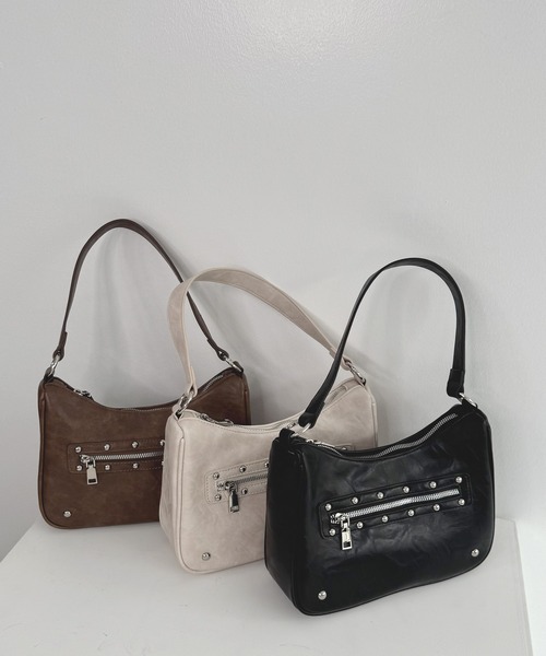 frunco(フランコ)の「2wayスタッズBAG(ショルダーバッグ・レディース・ブラック/ホワイト/ブラウン・FREE)」の17枚目の写真
