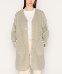 WOMEN'S FLEECE COLLARLESS COAT