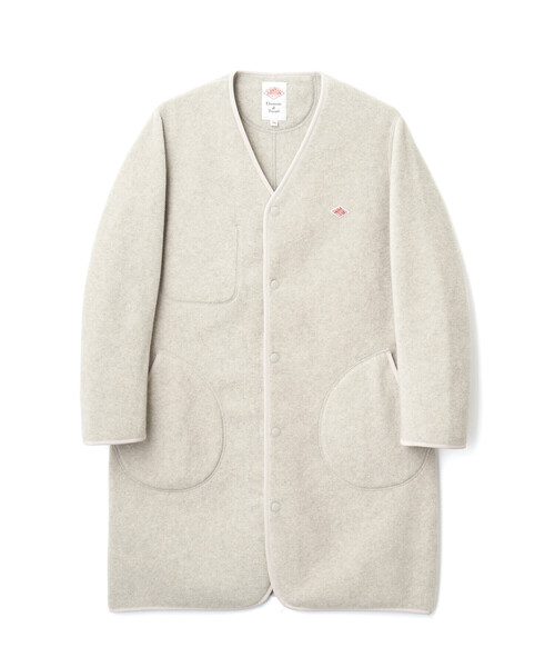 DANTON(ダントン)の「WOMEN'S FLEECE COLLARLESS COAT(カーディガン/ボレロ・レディース・クリーム/ブラック/チャコール・38/36/34)」の13枚目の写真