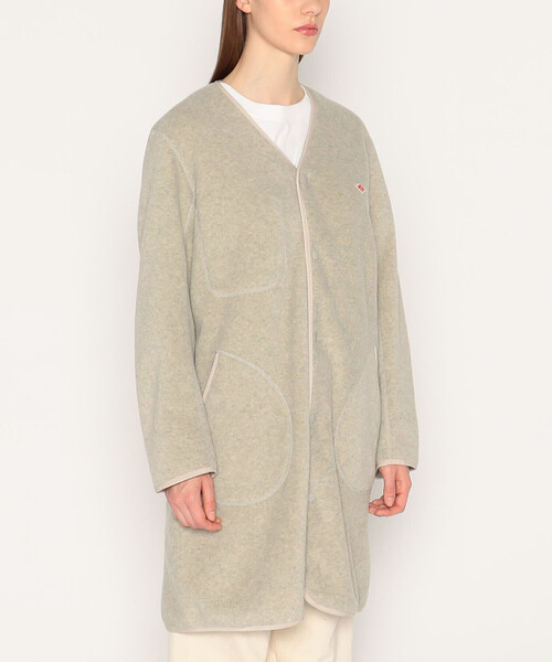 DANTON(ダントン)の「WOMEN'S FLEECE COLLARLESS COAT(カーディガン/ボレロ・レディース・クリーム/ブラック/チャコール・38/36/34)」の15枚目の写真