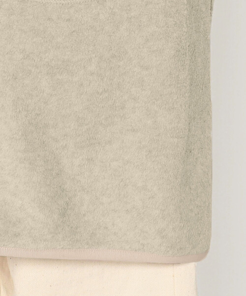 DANTON(ダントン)の「WOMEN'S FLEECE COLLARLESS COAT(カーディガン/ボレロ・レディース・クリーム/ブラック/チャコール・38/36/34)」の10枚目の写真