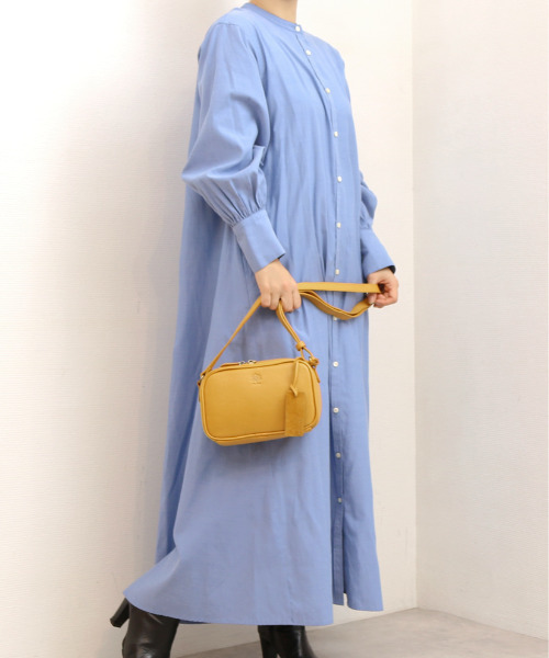 ATLANTA（アトランタ）の「アトランタ ATLANTA / 牛革BOX型ウォレットショルダー（ショルダーバッグ・レディース・イエロー/シルバー系その他3/キャメル/グリーン/グレイッシュベージュ/アイボリー/ブラック・FREE）」の12枚目の写真