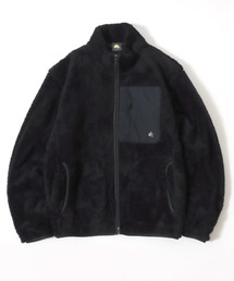 LOGOS（ロゴス）の「2025AW LOGOS/ロゴス シャギーボア ポケット異素材切替スタンドジャケット（ブルゾン・メンズ）」