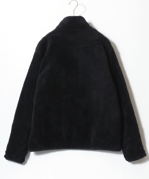 LOGOS（ロゴス）の「2025AW LOGOS/ロゴス シャギーボア ポケット異素材切替スタンドジャケット（ブルゾン・メンズ・ブラック/カーキ/ワイン/ベージュ系その他/ネイビー・M/L/LL）」の15枚目の写真