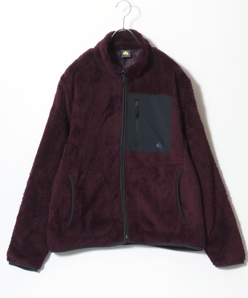 LOGOS（ロゴス）の「2025AW LOGOS/ロゴス シャギーボア ポケット異素材切替スタンドジャケット（ブルゾン・メンズ・ブラック/カーキ/ワイン/ベージュ系その他/ネイビー・M/L/LL）」の16枚目の写真