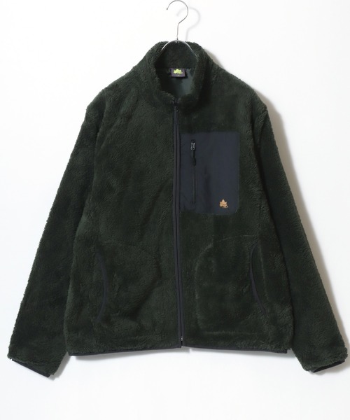 LOGOS（ロゴス）の「2025AW LOGOS/ロゴス シャギーボア ポケット異素材切替スタンドジャケット（ブルゾン・メンズ・ブラック/カーキ/ワイン/ベージュ系その他/ネイビー・M/L/LL）」の18枚目の写真