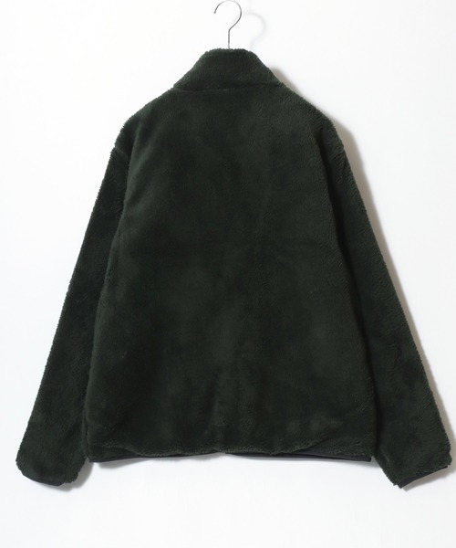 LOGOS（ロゴス）の「2025AW LOGOS/ロゴス シャギーボア ポケット異素材切替スタンドジャケット（ブルゾン・メンズ・ブラック/カーキ/ワイン/ベージュ系その他/ネイビー・M/L/LL）」の19枚目の写真