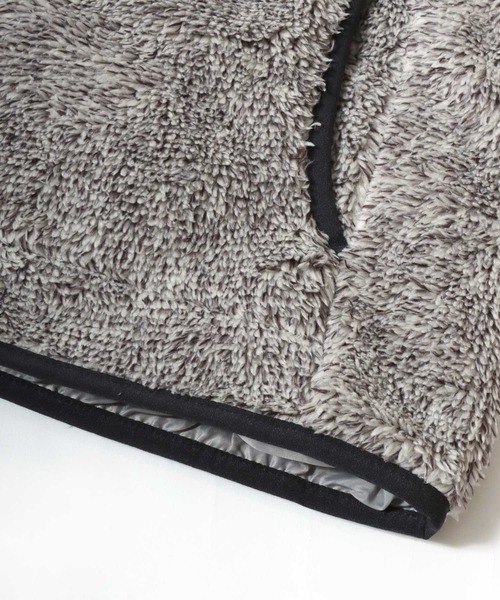 LOGOS（ロゴス）の「2025AW LOGOS/ロゴス シャギーボア ポケット異素材切替スタンドジャケット（ブルゾン・メンズ・ブラック/カーキ/ワイン/ベージュ系その他/ネイビー・M/L/LL）」の8枚目の写真