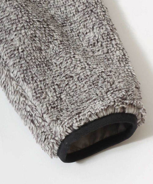 LOGOS（ロゴス）の「2025AW LOGOS/ロゴス シャギーボア ポケット異素材切替スタンドジャケット（ブルゾン・メンズ・ブラック/カーキ/ワイン/ベージュ系その他/ネイビー・M/L/LL）」の9枚目の写真