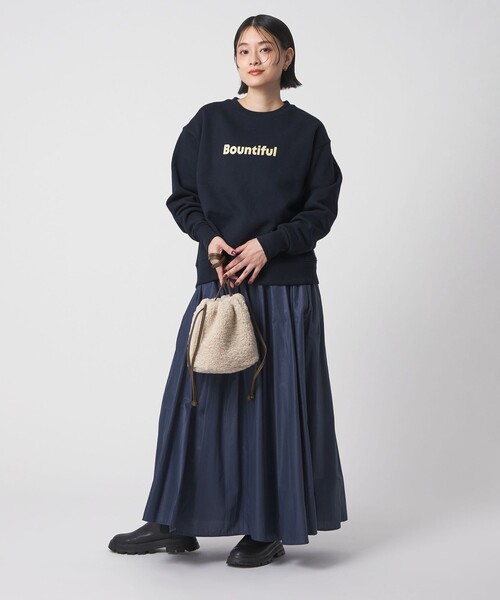 A DAY IN THE LIFE UNITED ARROWS(アデイインザライフユナイテッドアローズ)の「裏起毛 ロゴスウェット <A DAY IN THE LIFE>(スウェット・レディース・ライトピンク/ダークブラウン/ライトグレー/ネイビー・FREE)」の14枚目の写真