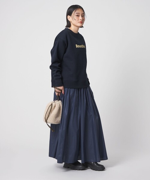 A DAY IN THE LIFE UNITED ARROWS(アデイインザライフユナイテッドアローズ)の「裏起毛 ロゴスウェット <A DAY IN THE LIFE>(スウェット・レディース・ライトピンク/ダークブラウン/ライトグレー/ネイビー・FREE)」の15枚目の写真