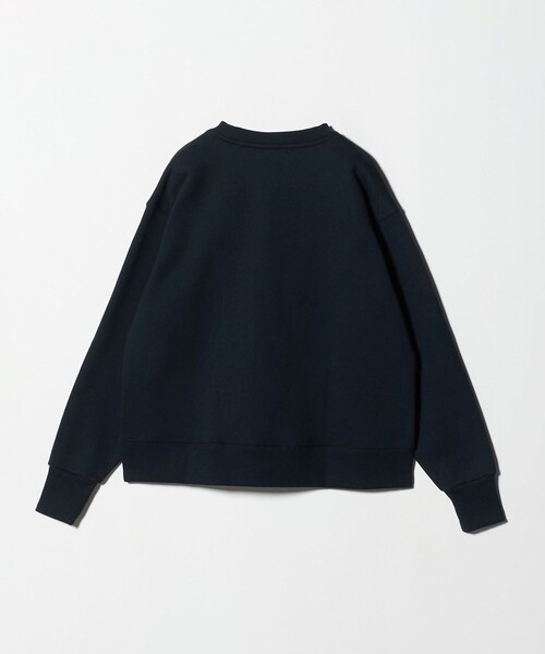 新品！タグ付き！UNITED ARROWS ブラック リブニット 長袖　コットン セール】裏起毛 ロゴスウェット ＜A DAY IN THE LIFE＞（スウェット