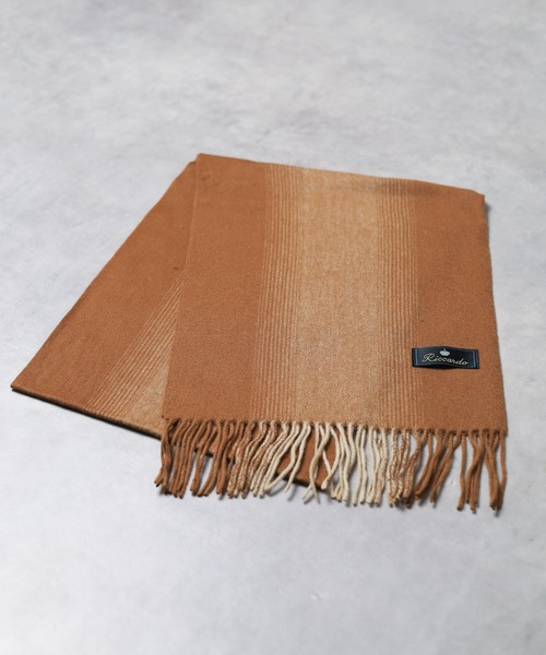 ARCHIVER（アーカイバ）の「【RES】ウールクラシックデザインマフラー（マフラー・メンズ・グレー/ブラウン・FREE）」の7枚目の写真