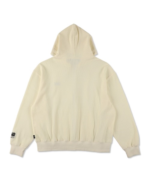 WIND AND SEA（ウィンダンシー）の「Waffle Zip Up Sweatshirt（パーカー・レディース・オフホワイト・S/M/L/XL）」の5枚目の写真