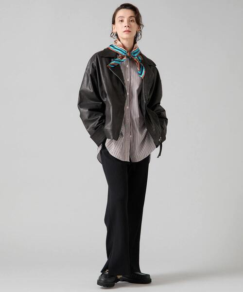 Liesse（リエス）の「【Le Mine/レミネ】レザージャケット（その他アウター・レディース・ブラック・FREE）」の2枚目の写真