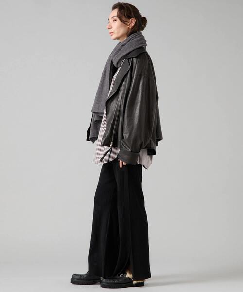 Liesse（リエス）の「【Le Mine/レミネ】レザージャケット（その他アウター・レディース・ブラック・FREE）」の5枚目の写真