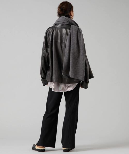 Liesse（リエス）の「【Le Mine/レミネ】レザージャケット（その他アウター・レディース・ブラック・FREE）」の6枚目の写真