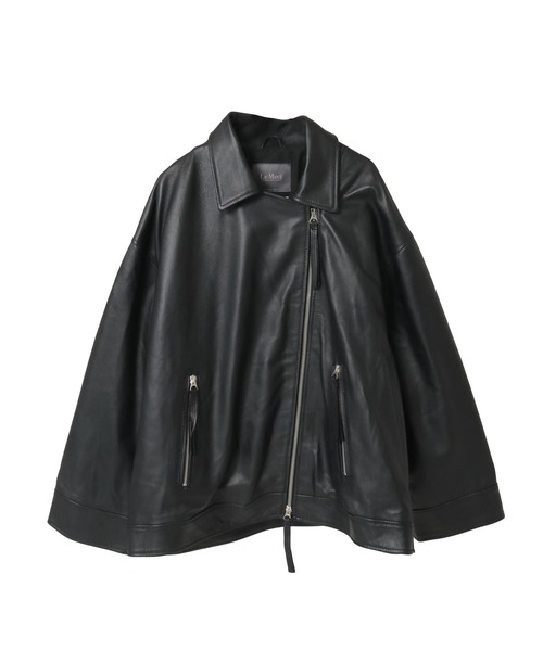 Liesse（リエス）の「【Le Mine/レミネ】レザージャケット（その他アウター・レディース・ブラック・FREE）」の8枚目の写真