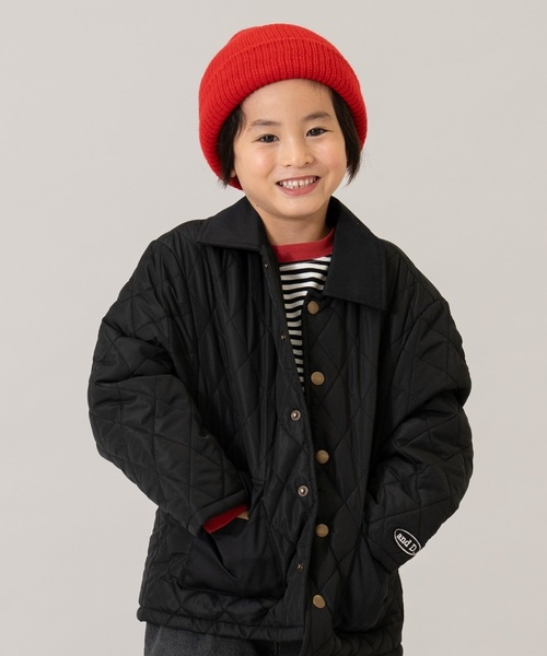 and D. petit main（アンドディープティマイン）の「キルティングジャケット/アウター（ブルゾン・キッズ・カーキ/ブラック/ベージュ・130cm/140cm/110cm/90cm/100cm/120cm）」の8枚目の写真