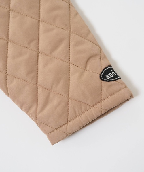 and D. petit main（アンドディープティマイン）の「キルティングジャケット/アウター（ブルゾン・キッズ・カーキ/ブラック/ベージュ・130cm/140cm/110cm/90cm/100cm/120cm）」の12枚目の写真