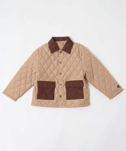 and D. petit main（アンドディープティマイン）の「キルティングジャケット/アウター（ブルゾン・キッズ・カーキ/ブラック/ベージュ・130cm/140cm/110cm/90cm/100cm/120cm）」の16枚目の写真