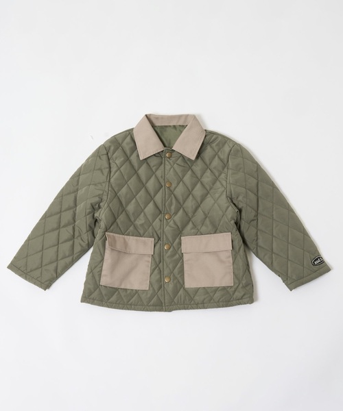 and D. petit main（アンドディープティマイン）の「キルティングジャケット/アウター（ブルゾン・キッズ・カーキ/ブラック/ベージュ・130cm/140cm/110cm/90cm/100cm/120cm）」の18枚目の写真