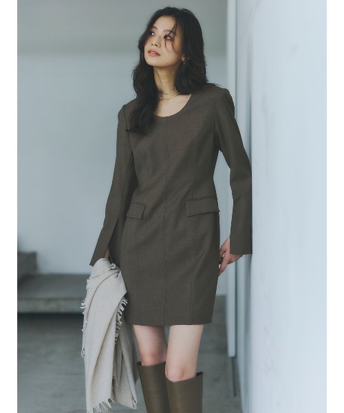 【新品未使用】anuans ボクシーミニワンピース ボクシーミニワンピース