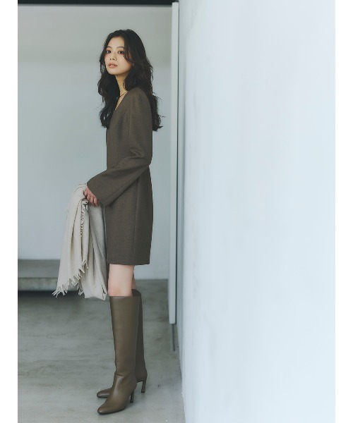 ボクシーミニワンピース（ワンピース）｜anuans（アニュアンス）の