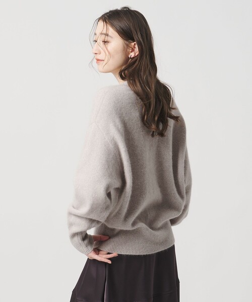 フォックス ウール ラメ Vネック ニット（ニット/セーター）｜UNITED