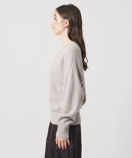 フォックス ウール ラメ Vネック ニット（ニット/セーター）｜UNITED